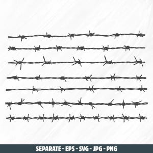 Silhouette de fil de fer barbelé, fil de fer barbelé svg, clipart fil de fer barbelé, dessin de fil de fer barbelé, lot de vecteurs de fil de fer barbelé, fil de fer barbelé svg, eps, dxf, jpg.