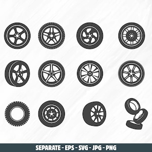 Car wheel svg, Car wheel silhouette, Wheel svg, Car tire svg, Wheel silhouette, Car tire silhouette, Tire svg, Tire silhouette, Tire icon.