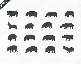 Hippopotamus Svg, Hippopotamus Silhouette, Hippo Vector, Hippo Svg, Hippo Silhouette, Hippopotamus Clipart, Eps, Svg, Dxf, Png files.