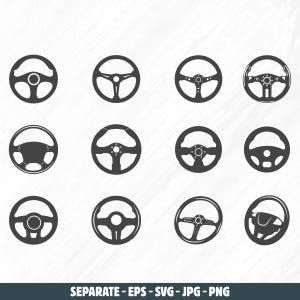 Car steering svg, Car steering silhouette, Car steering wheel svg, Car steering wheel silhouette, Steering wheel vector, Steering wheel svg.