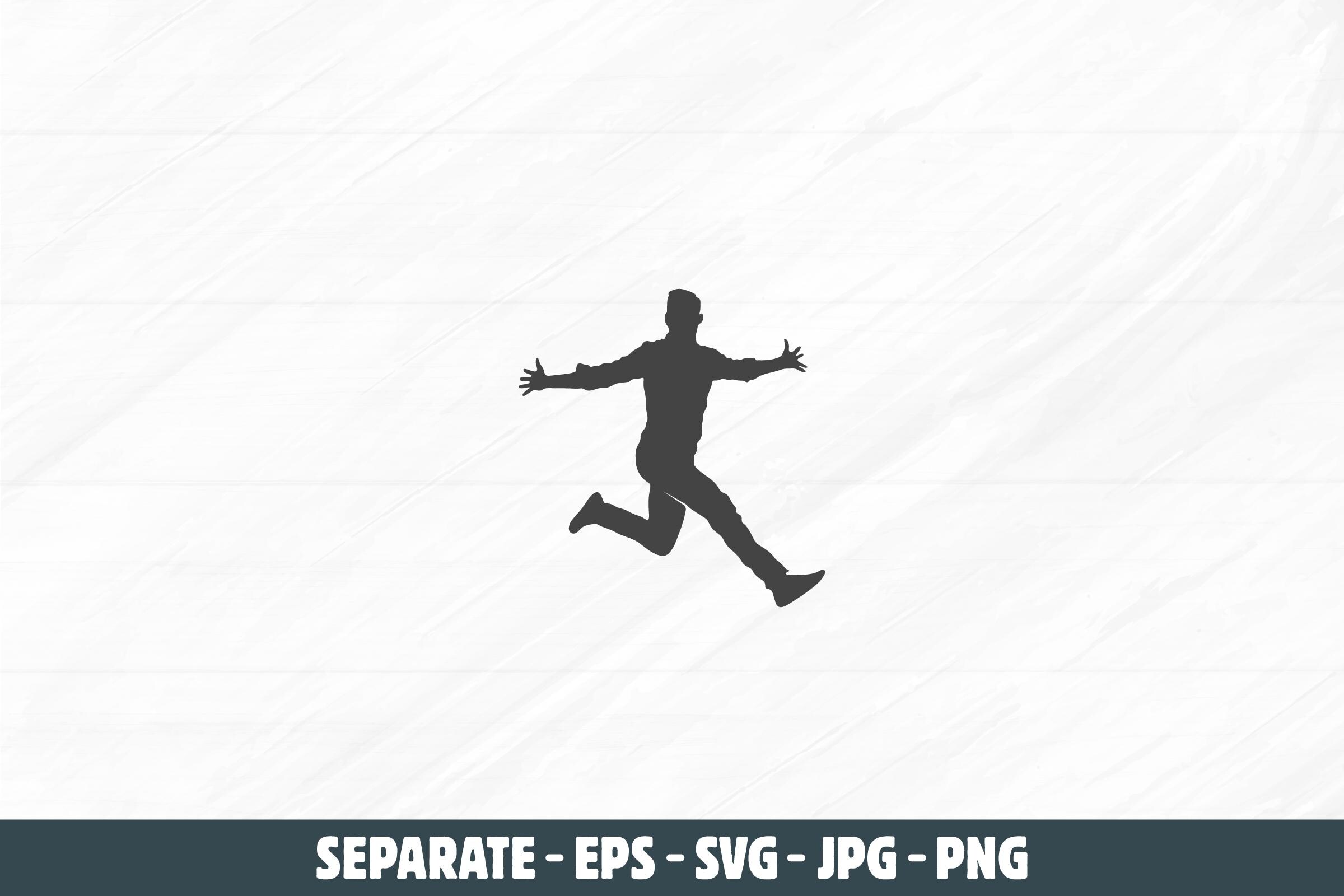 Man Jumping Svg, Man Jumping Silhouette, Man Jumping Clipart, Man ...