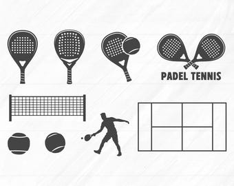 Padel Tennis SVG Bundle: Silhouette, Clipart, Vector (Digital Files)