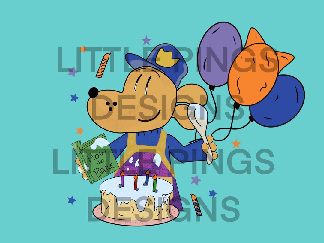 Barkman Birthday PNG Comic Cop Dog PNG - Digital Item - Etsy