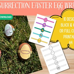 Christian Easter Egg Wraps | Church Resource | Resurrection Eggs| Sunday School | Homeschool Lesson | Holy Week | Easter egg hunt