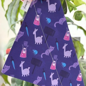 Yzma Villain Inspired Personalized Pet Bandana, Embroidered with Name, Over the Collar