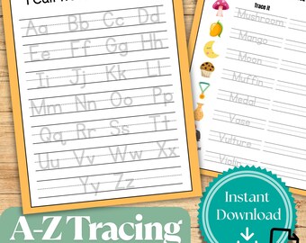文字をなぞることができます – アルファベットのなぞり書きワークシート | 細かい運動、手書き、文字認識の練習