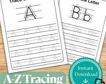 アルファベットトレースワークシート A-Z：幼児向け筆記練習（PDFダウンロード、78ページ）