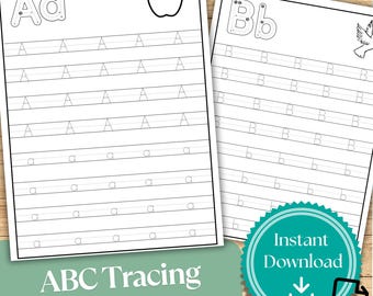 I Can Trace Letters – Alphabet Tracing Worksheets | Fine Motor, Handwriting & Letter Recognition Practice