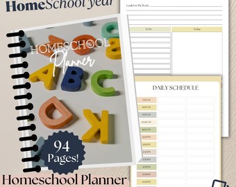 2025-2026年 ホームスクールプランナー：94ページの印刷可能なオーガナイザー（PDFダウンロード）