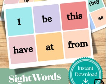 サイトワードワークシート：幼稚園・保育園児向け読み書き練習（PDFダウンロード）