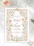 Elegant Floral Wedding Invitation Suite printable wedding invite boho Floral wedding invitation template CANVA Wildflower Invitation, NELLY
