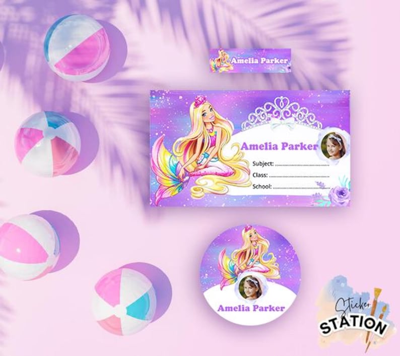 Back to School Label Custom School Labels for Girls School Supplies ...