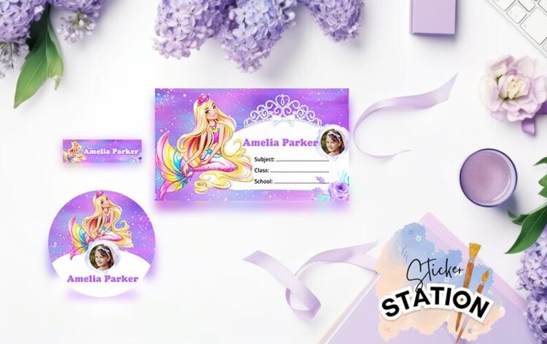 Back to School Label Custom School Labels for Girls School Supplies ...