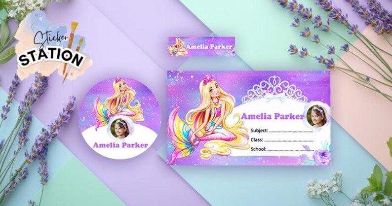 Back to School Label Custom School Labels for Girls School Supplies ...