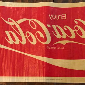 Vintage Coca-Cola Label Transparency Large Size Reverse