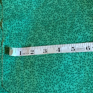 Green Leaves Vines Tone on Tone Fabric Quilting Material Yardage