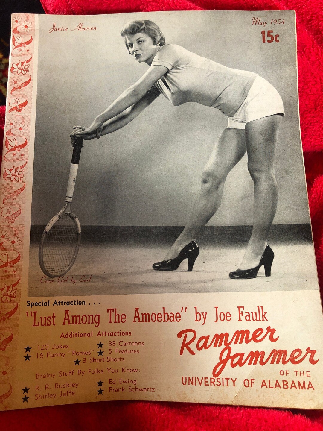1954 University of Alabama Rammer Jammer Humor Magazine Pinups Etsy