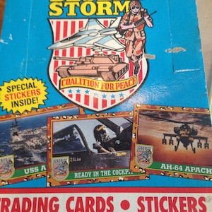 Desert Storm Trading Cards NOS NIB Topps Kuwait Iraq US