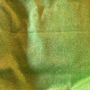 Green Cotton Quilting Material Fabric Pointillism Abstract Gradient