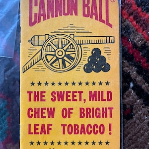 cannonball tobacco amazon Cannon Ball Chewing Tobacco Premium Notepad Vintage Antique