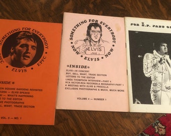 Elvis Presley Fan Club Pamphlets Newsletters The King