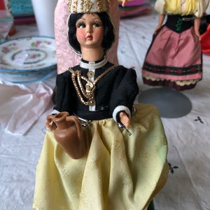 Vintage Italian Doll Italy Costume Vase Ewer Jug