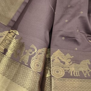 Pallakku Series : Semi Kanchi Silk Saree - Maroon