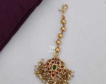 Maang Tikkas, indischer Haarschmuck