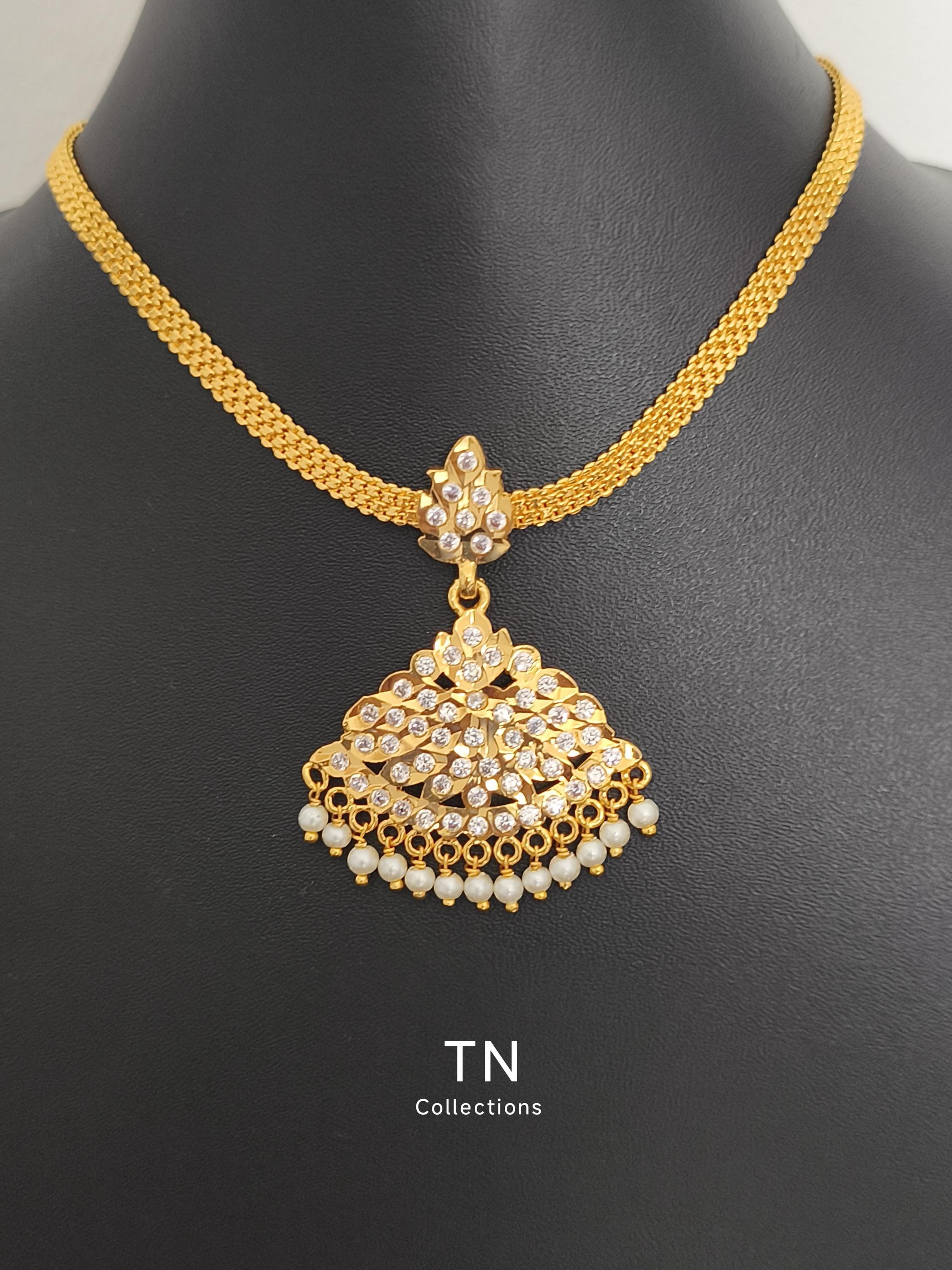 Traditional Impon Micro Gold Plated Attiyal/attigai/ Necklace - Etsy