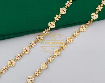 Impon Micro gold plated Traditional Hip Chain waist chain Southindian wedding jewellery