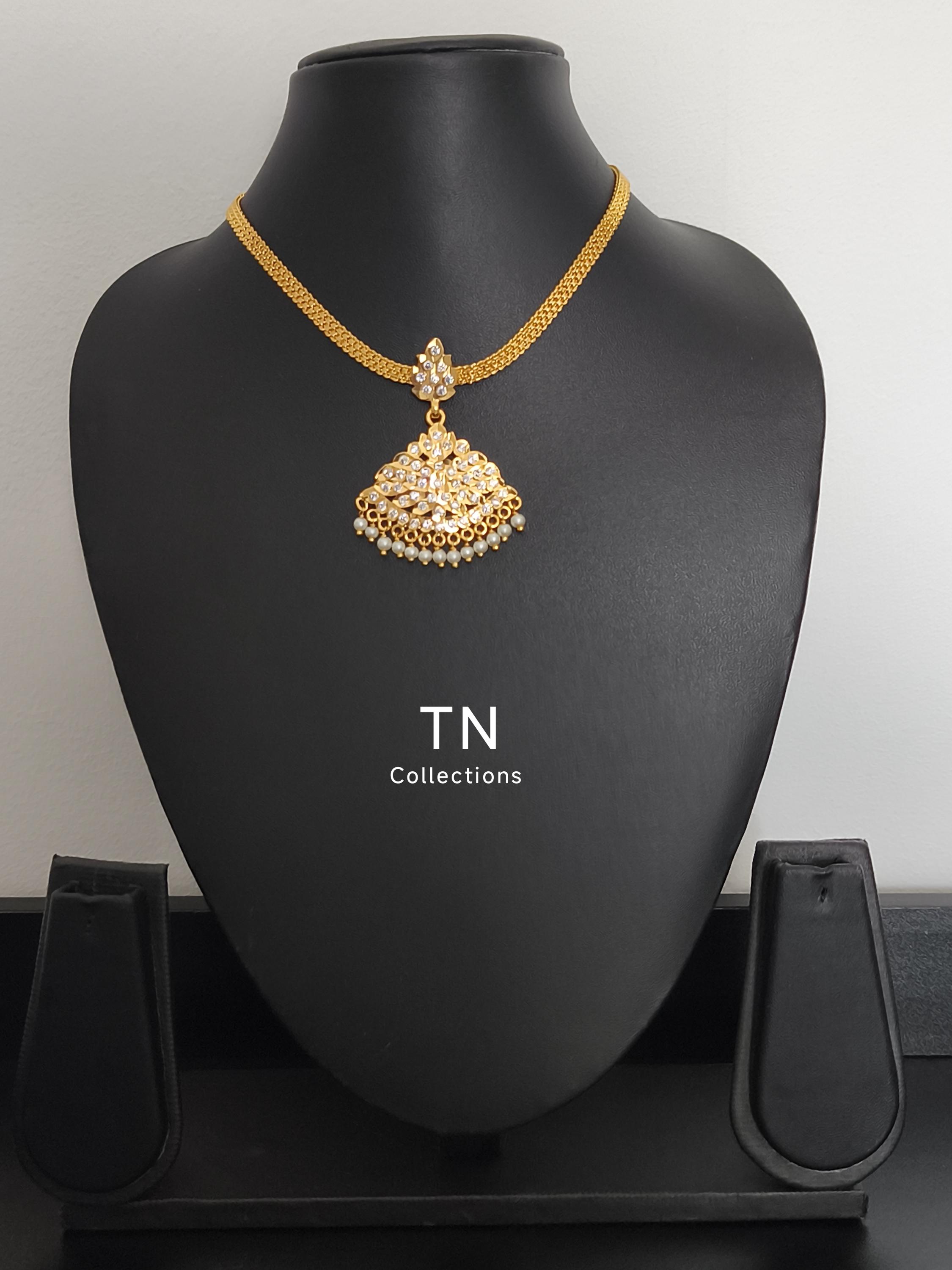 Traditional Impon Micro Gold Plated Attiyal/attigai/ Necklace - Etsy