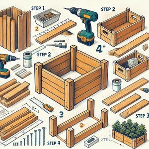 Zelf kleine houten plantenbakplannen maken – stapsgewijze handleiding en blauwdrukken