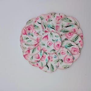 Reusable Cotton Rounds Facial Pads for Makeup Removal, Eye Wipes & Breast Pads Eco-Friendly Washable