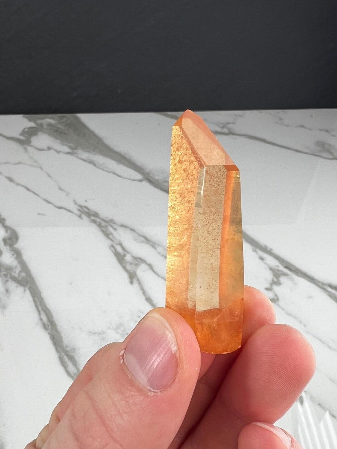Quartz  Lémurien Tangérine Grade A