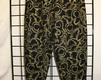 Handmade Ladies musical fabric pull on lounge pants size large