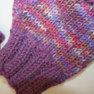 Handmade Hand knitted fingerless gloves in size medium image 2