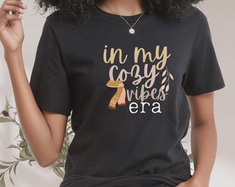 Cozy Vibes Fall PNG: Thanksgiving Sublimation Design (Digital Download)