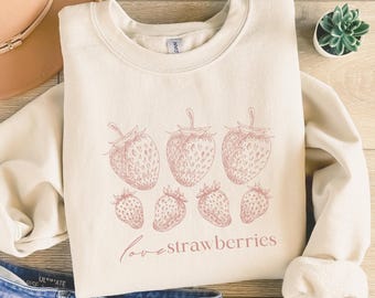 Love Strawberry PNG, Vintage Strawberry Shirt Design (Digital Download)