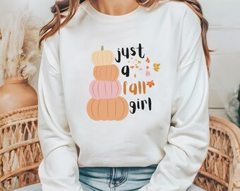 Just A Fall Girl-png: herfstsublimatieontwerp (digitale download)