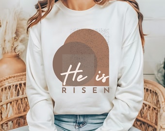 He Is Risen PNG: Easter Bible Verse, Empty Tomb (Digital Download)