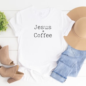 Jesus + Coffee PNG: Christian Faith-Based Graphic (Digital Download)