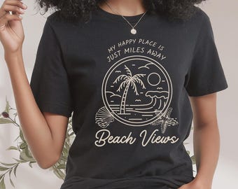 Retro Beach PNG, Summer Ocean Graphic (Digital Download)