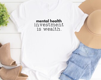 Mental Health Investment PNG: Positive Quote Graphic (Digital Download)