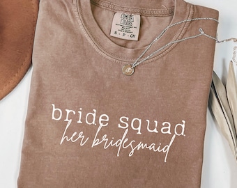 Bride Squad Damigella d'onore PNG: Design per la festa di nozze (download digitale)