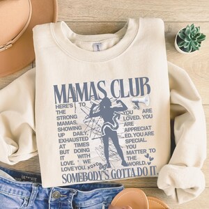 Mamas Club Somebody's Gotta Do It, Mama PNG, Mama Appreciation, Digital Download, PNG For Sublimation, Instant Download, Mother's Day PNG
