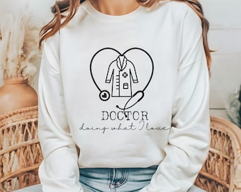 Doctor Doing What I Love PNG: Physician Sublimation Design (Digital Download)