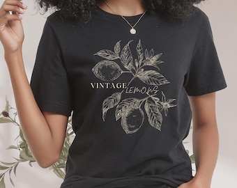 Vintage Lemon Fruit PNG, Lemon Shirt Design (Digital Download)