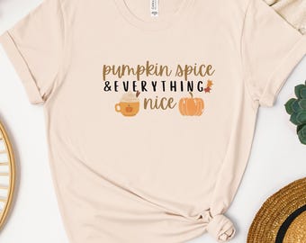 Pumpkin Spice Fall PNG: Thanksgiving Design (Digital Download)