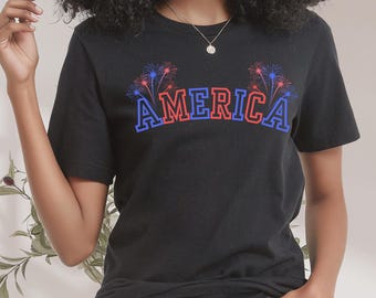 America July 4th PNG: Patriotic Sublimation Design (Digital Download)