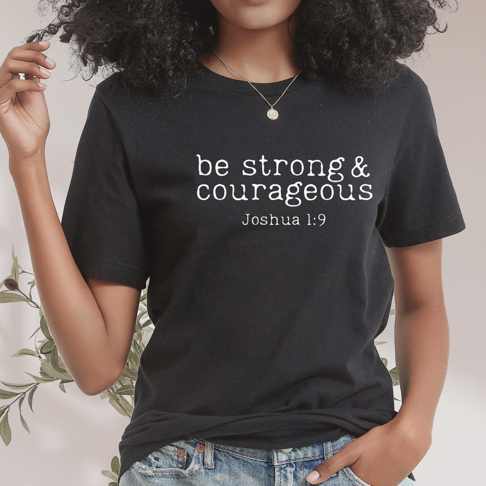 Be Strong & Courageous PNG: Christian Faith Graphics (digital Download ...